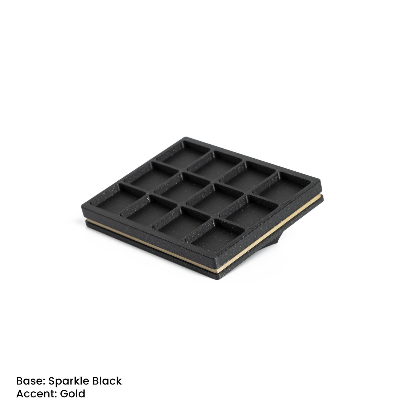 3x4 Artisan Keycap Display - Sparkle Black Gold