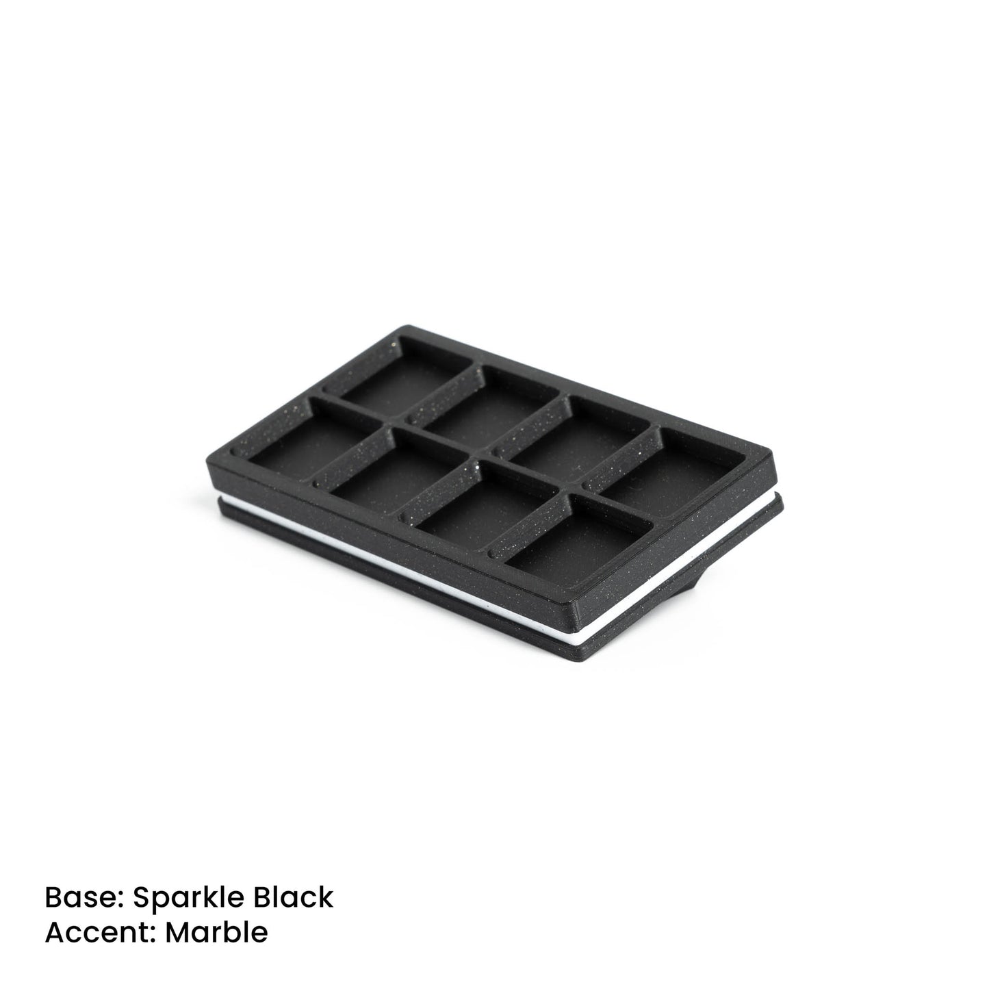 2x4 Artisan Keycap Display - Sparkle Black Marble